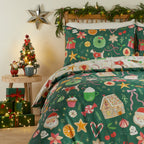 Festive Treats Printed Soft Touch Duvet Cover Set