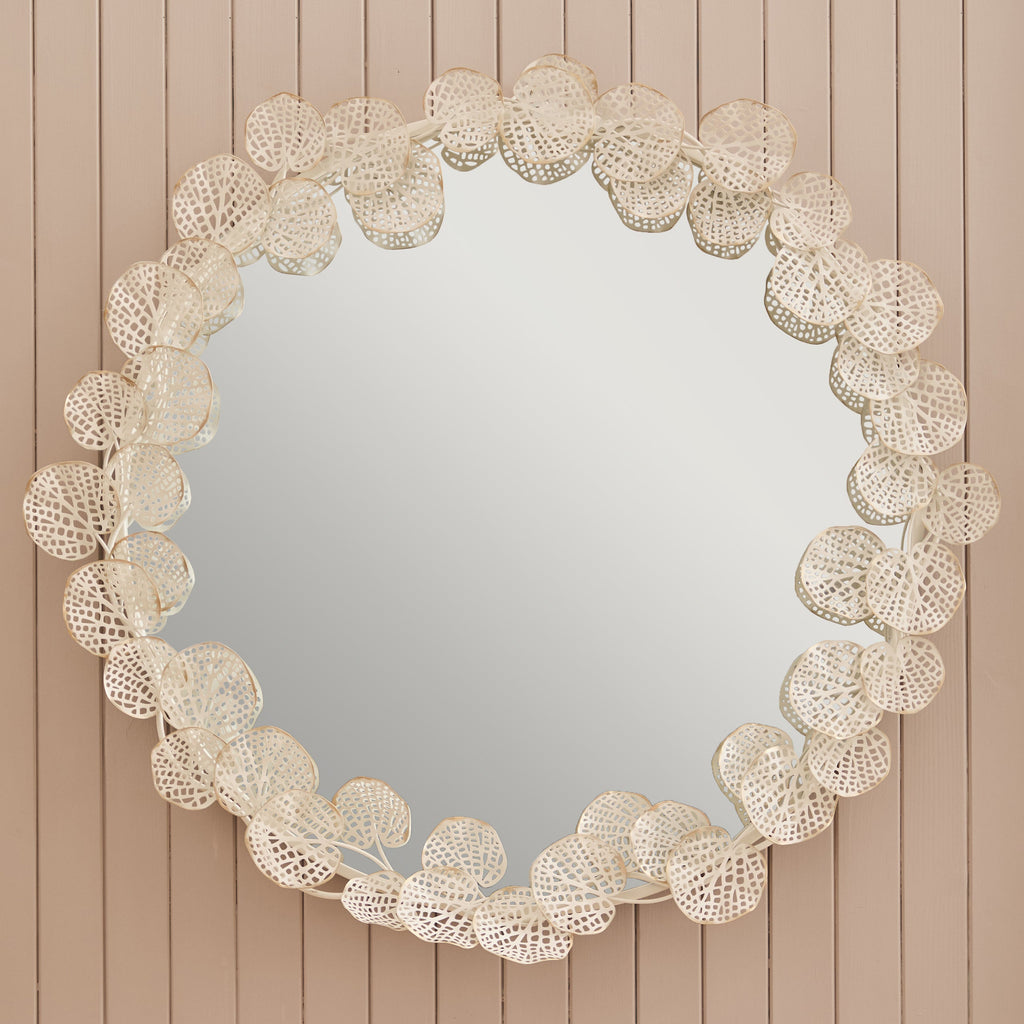 Gaia Mirror Antique White