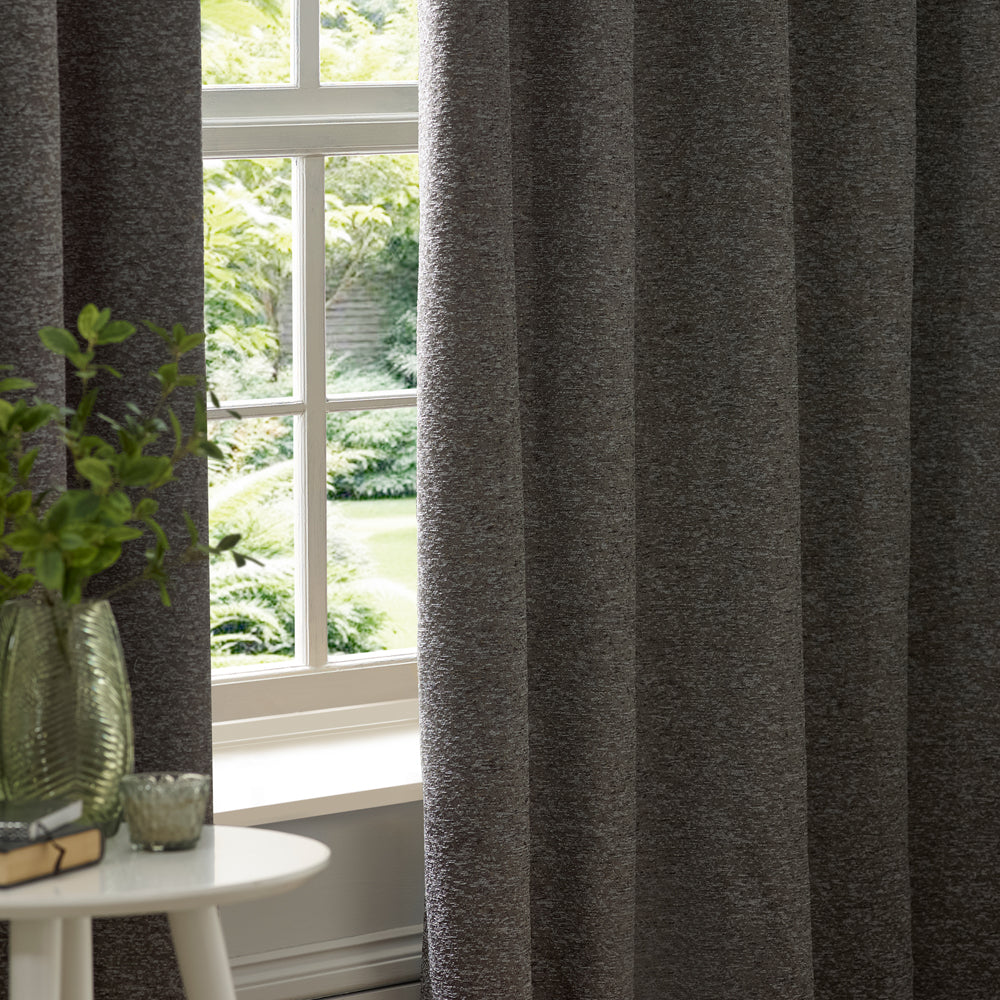 Galaxy Chenille Room Darkening Eyelet Curtains