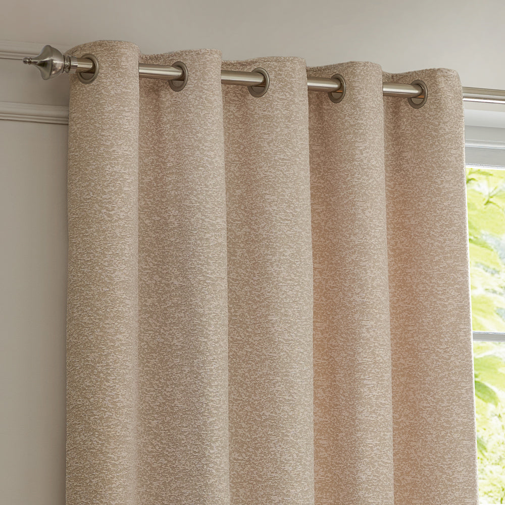 Galaxy Chenille Room Darkening Eyelet Curtains