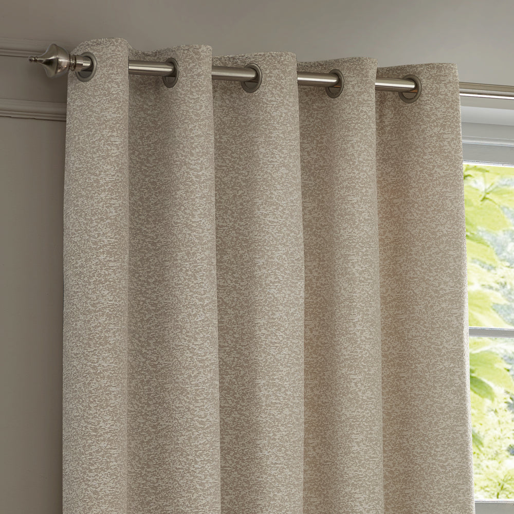 Galaxy Chenille Room Darkening Eyelet Curtains