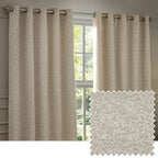 Galaxy Chenille Room Darkening Eyelet Curtains