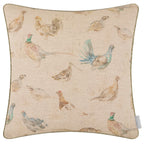 Game Birds Printed Piped Cushion