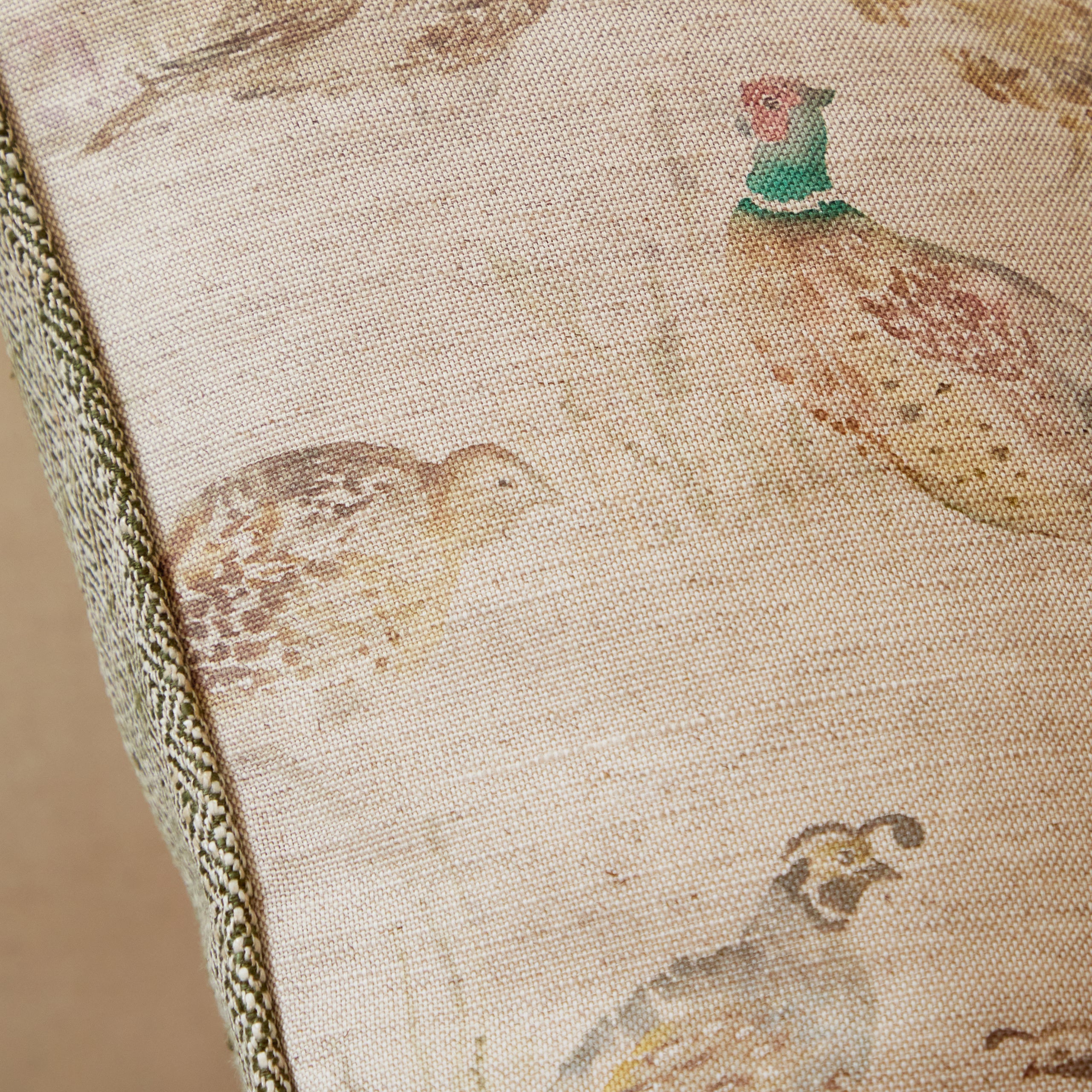 Game Birds Printed Piped Cushion