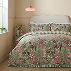Gardenia Reversible Ruffle Duvet Cover Set