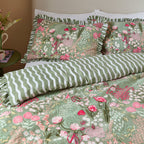 Gardenia Reversible Ruffle Duvet Cover Set