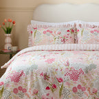 Gardenia Reversible Ruffle Duvet Cover Set