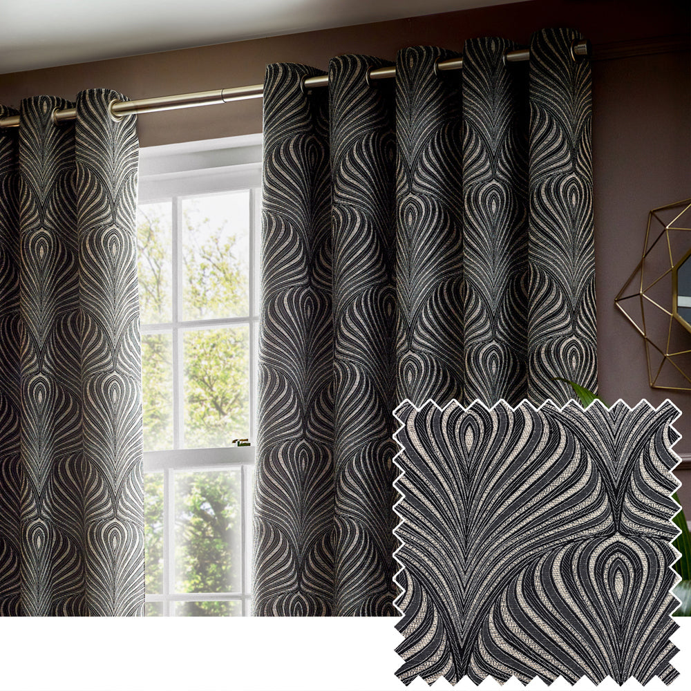 Gatsby Jacquard Eyelet Curtains