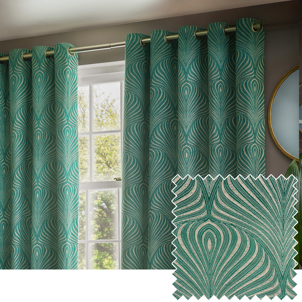 Gatsby Jacquard Eyelet Curtains