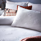 Ghost Tufted Halloween 100% Cotton Duvet Cover Set