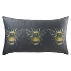Gold Bee Rectangular Velvet Cushion
