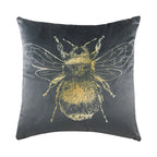 Gold Bee Velvet Cushion