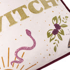 Good Witch Embroidered Velvet Cushion