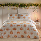 Gretel Brushed Cotton Duvet Cover Set Cloud Dust
