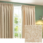 Grantley Jacquard Pencil Pleat Curtains