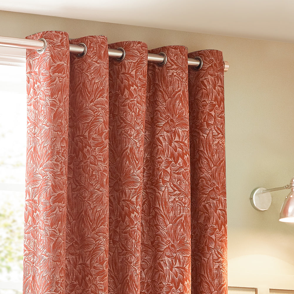 Grantley Jacquard Eyelet Curtains