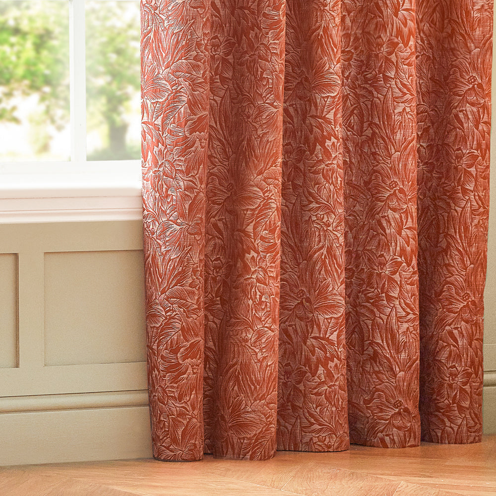 Grantley Jacquard Eyelet Curtains