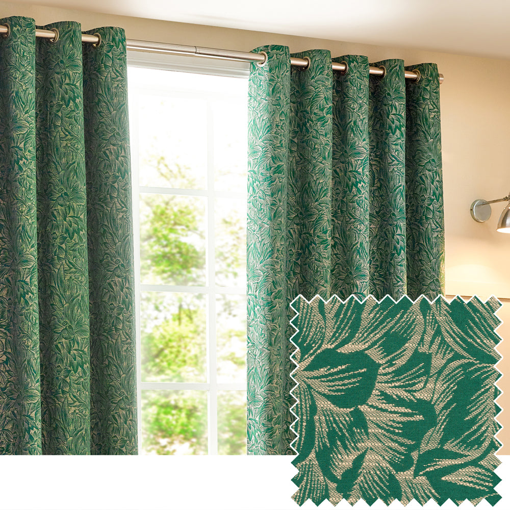 Grantley Jacquard Eyelet Curtains