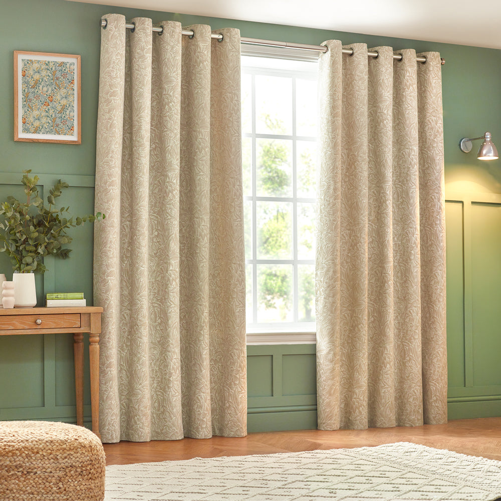Grantley Jacquard Eyelet Curtains