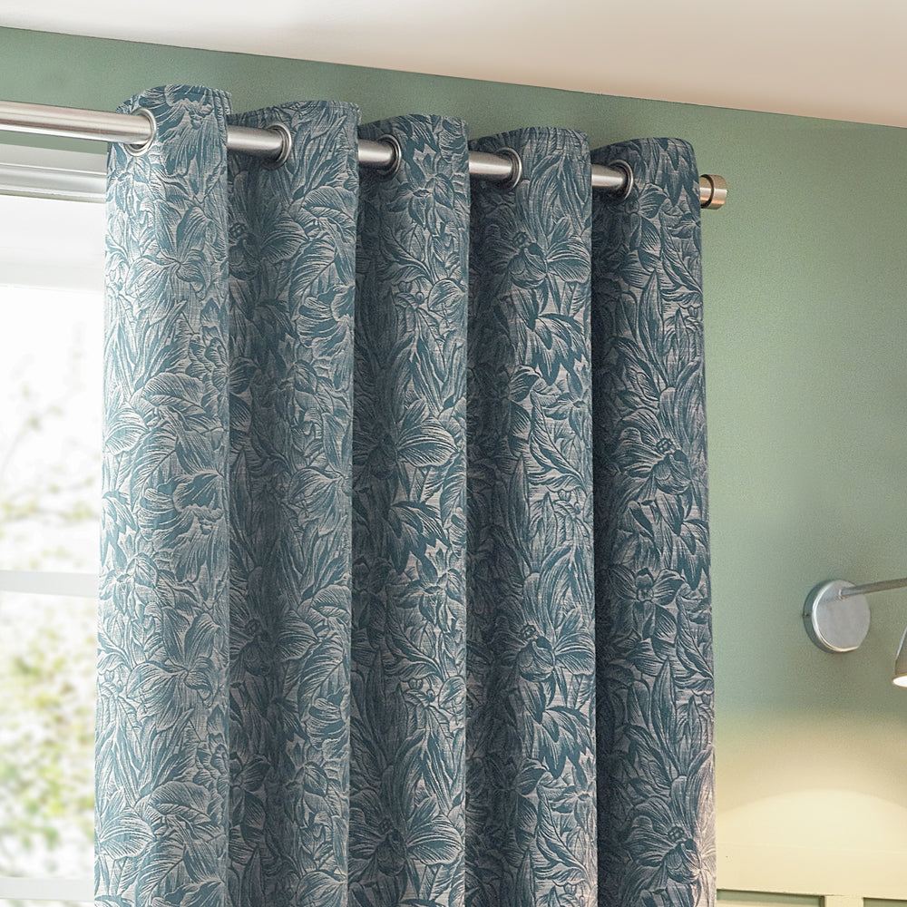 Grantley Jacquard Eyelet Curtains