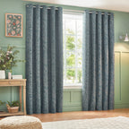 Grantley Jacquard Eyelet Curtains