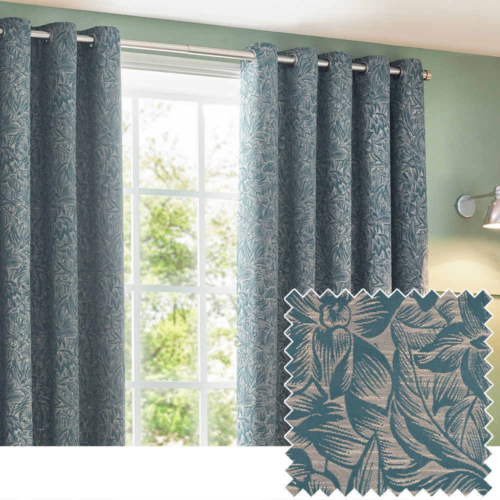 Grantley Jacquard Eyelet Curtains