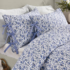 Hannah Floral 100% Cotton Duvet Cover Set