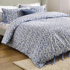 Hannah Floral 100% Cotton Duvet Cover Set