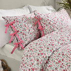 Hannah Floral 100% Cotton Duvet Cover Set