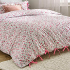 Hannah Floral 100% Cotton Duvet Cover Set