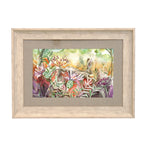 Hare and Thistle Framed Print