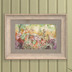 Hare and Thistle Framed Print