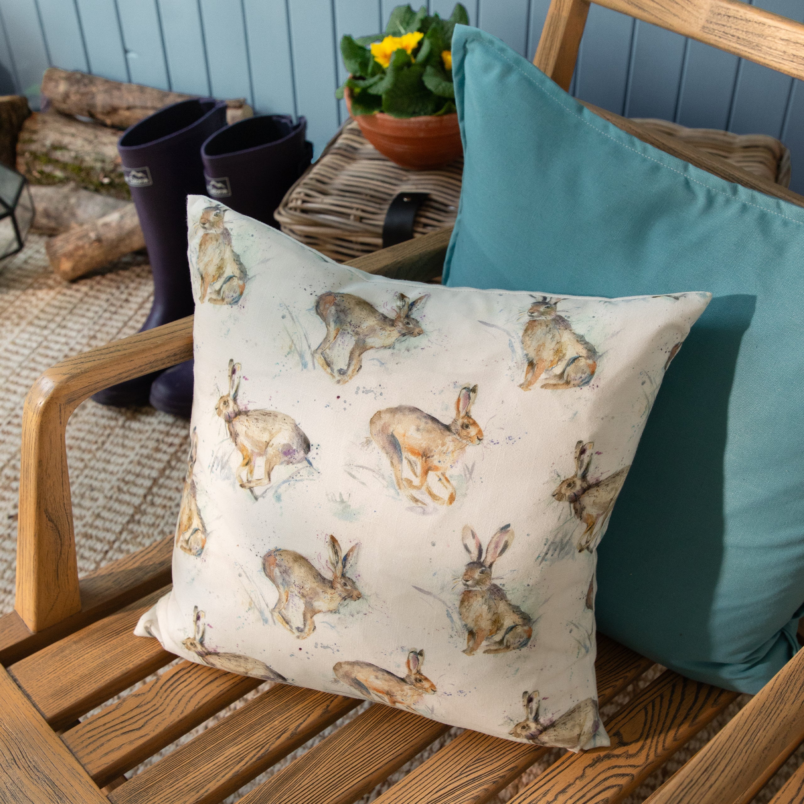 Harriet Hare Outdoor Cushion