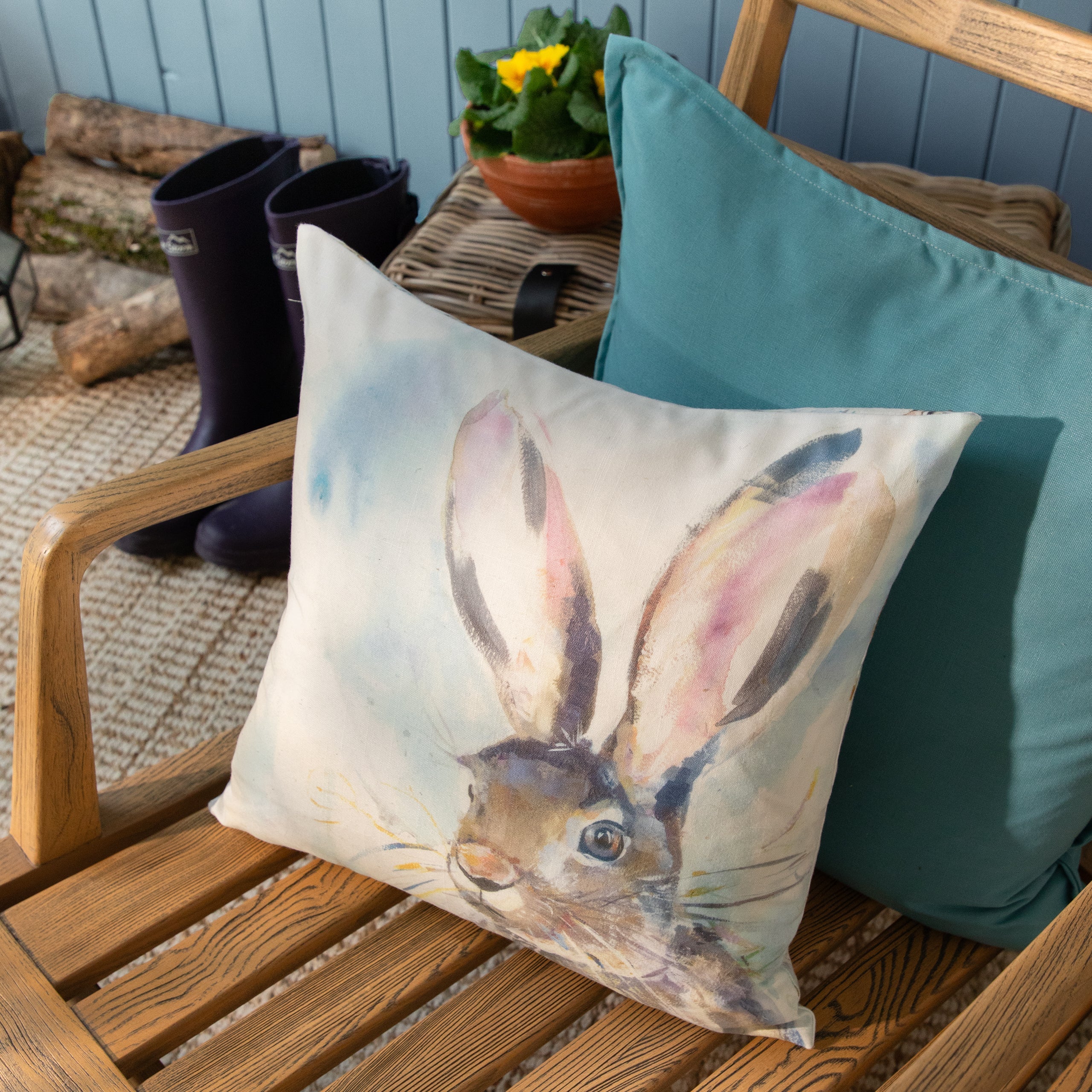 Harriet Hare Outdoor Cushion