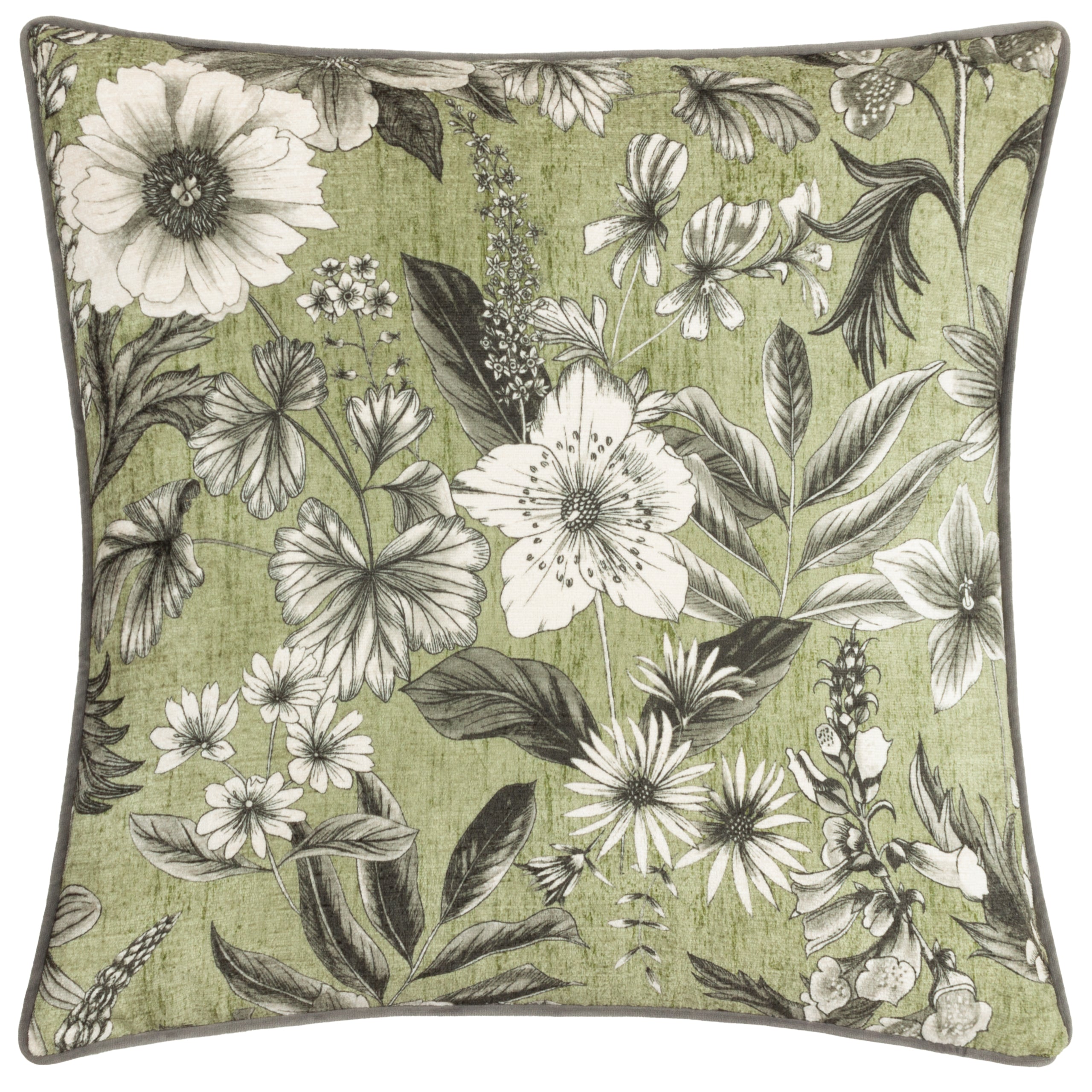 Harlington Botany Floral Piped Cushion