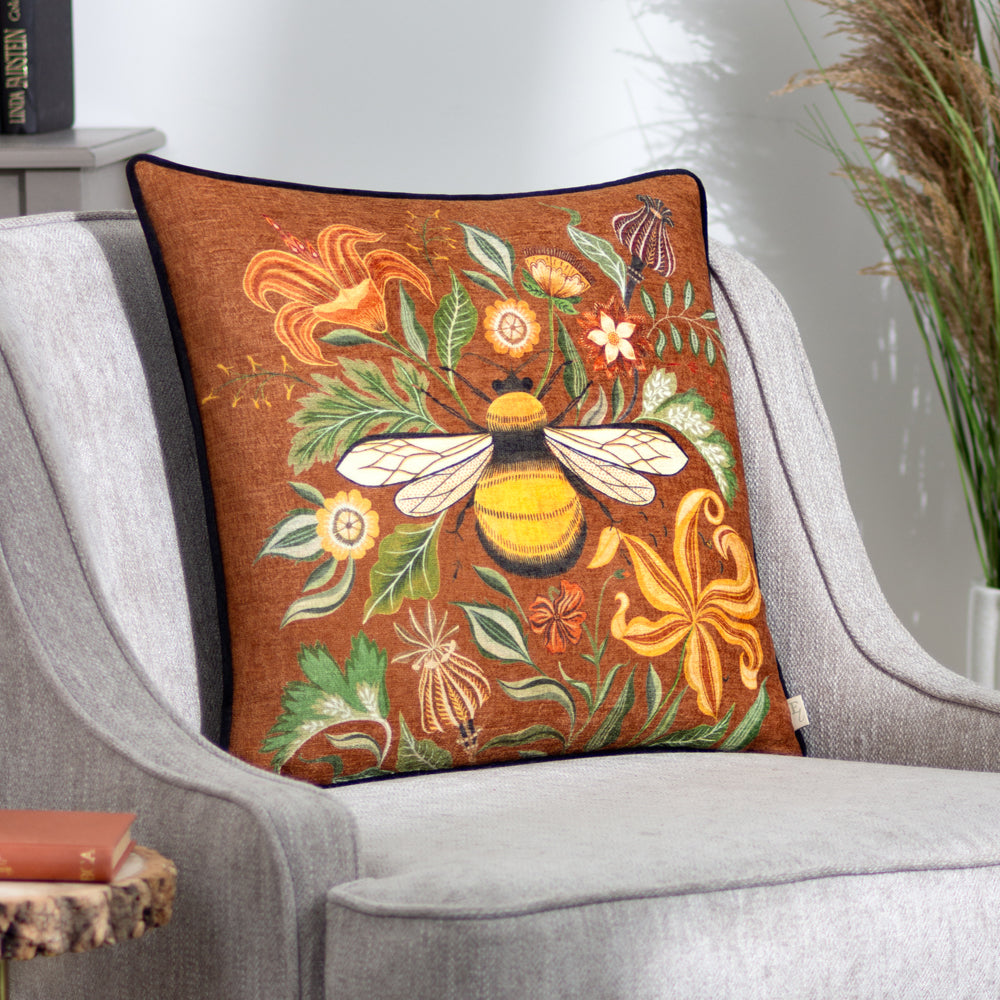 Hawthorn Bee Cushion