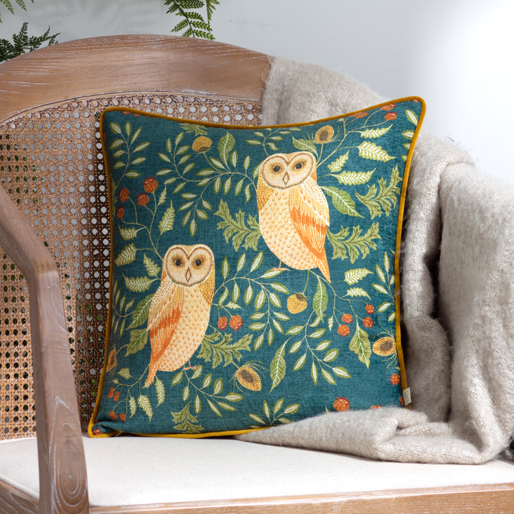 Hawthorn Owls Cushion