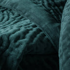 Haze Velvet Quilted Throw
