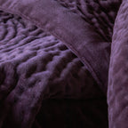 Haze Velvet Quilted Throw