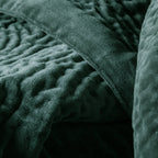 Haze Velvet Quilted Throw