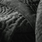 Haze Velvet Quilted Throw