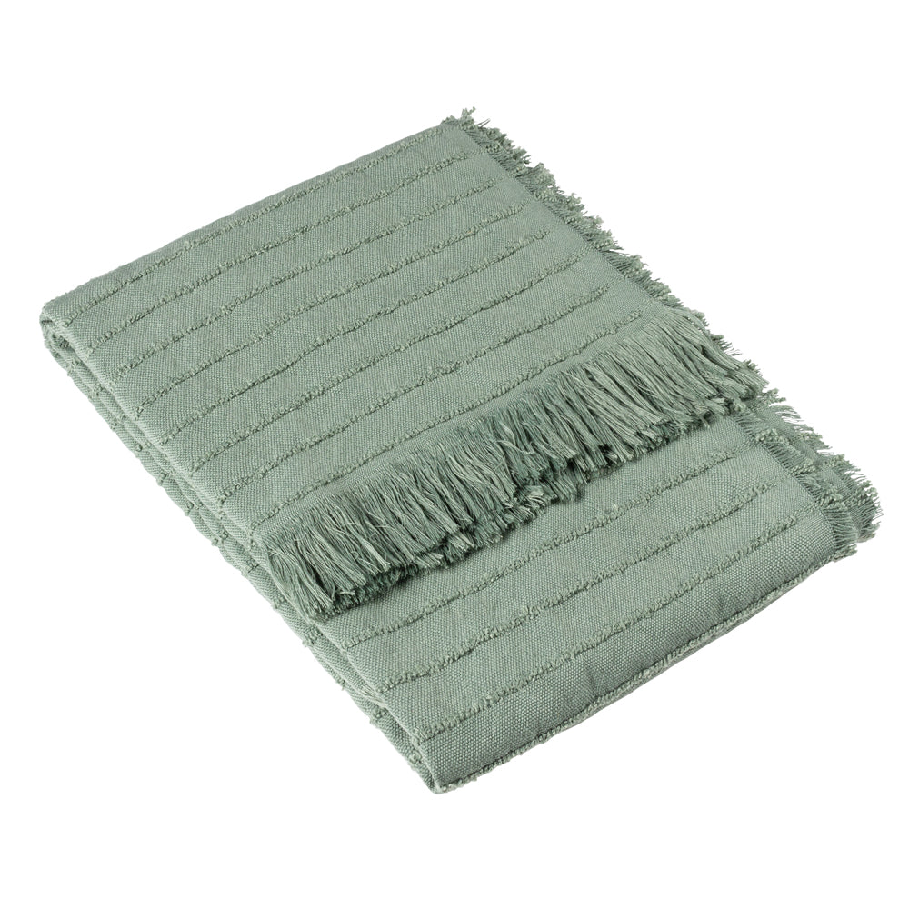 Hazie Woven Fringed Throw
