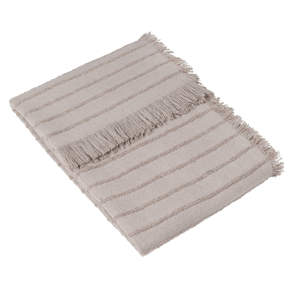 Hazie Woven Fringed Throw