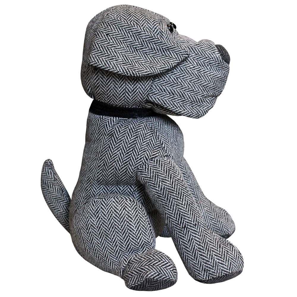 Herringbone Dog Novelty Door Stop