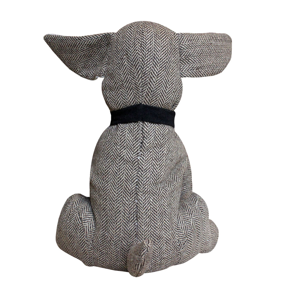 Herringbone Dog Novelty Door Stop