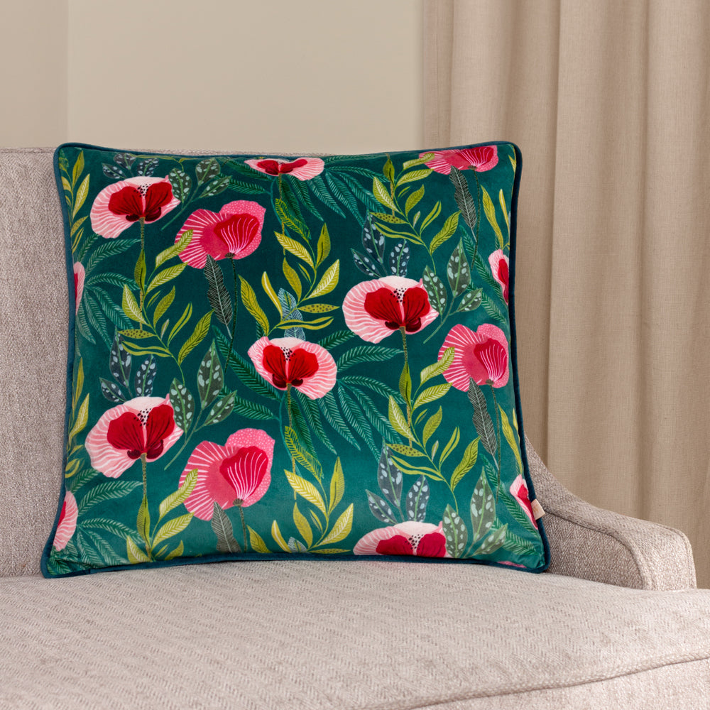 House of Bloom Poppy Cushion