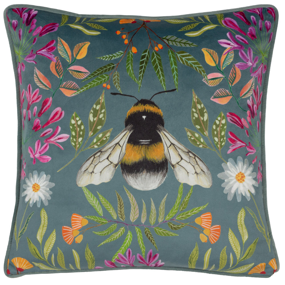 House of Bloom Zinnia Bee Cushion