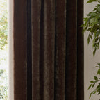 Heavy Chenille Velvet Room Darkening Pencil Pleat Curtains