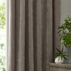 Heavy Chenille Velvet Room Darkening Pencil Pleat Curtains