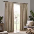 Heavy Chenille Velvet Room Darkening Pencil Pleat Curtains